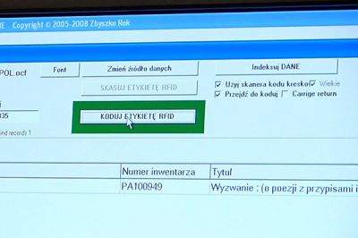 Postazione di codifica delle etichette RFID